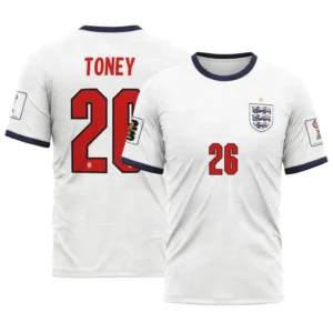 Toney 26  Home AOP T-Shirt 2026 World Cup England