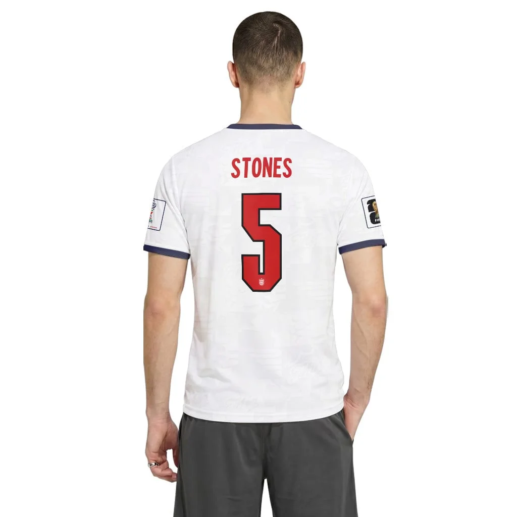 Stones 5 Home AOP T-Shirt 2026 World Cup England Stones 5 Home AOP T-Shirt 2026 World Cup England