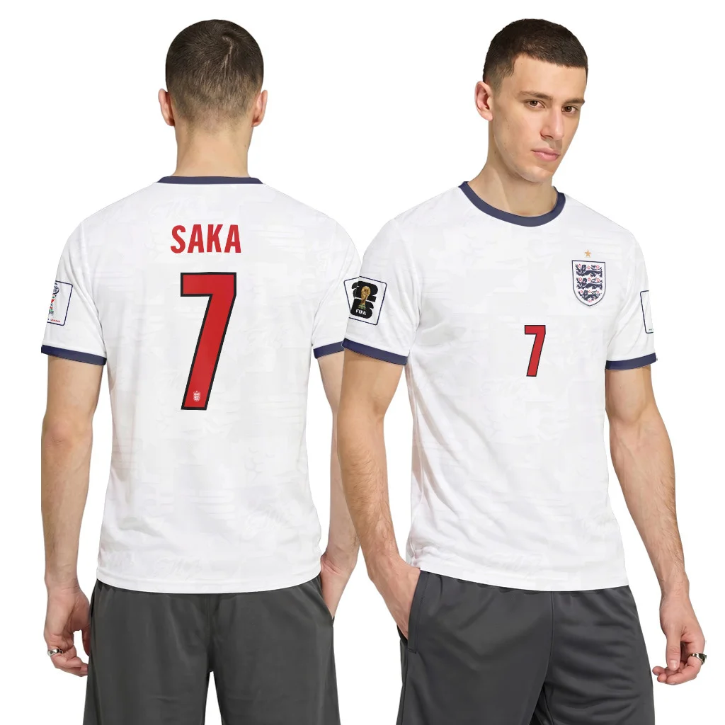 Saka 7 Home AOP T-Shirt 2026 World Cup England Saka 7 Home AOP T-Shirt 2026 World Cup England