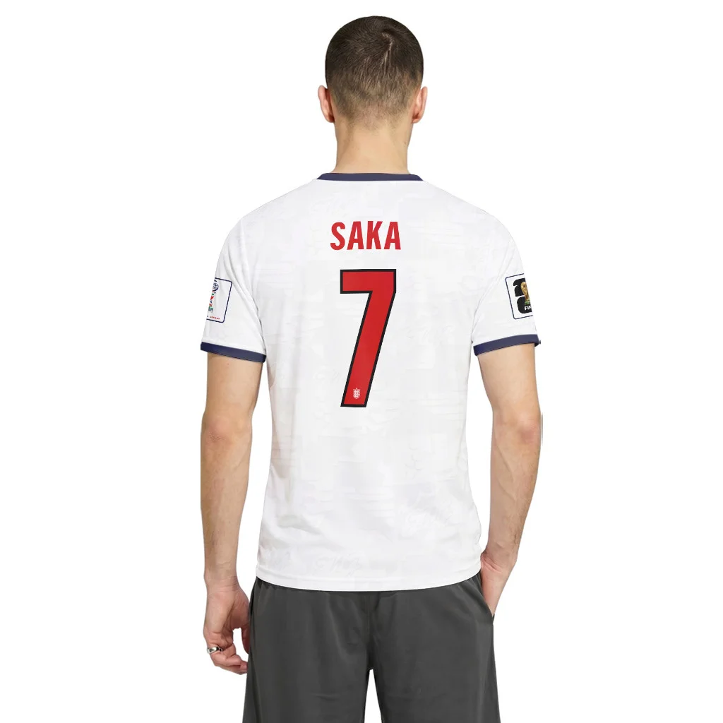 Saka 7 Home AOP T-Shirt 2026 World Cup England Saka 7 Home AOP T-Shirt 2026 World Cup England