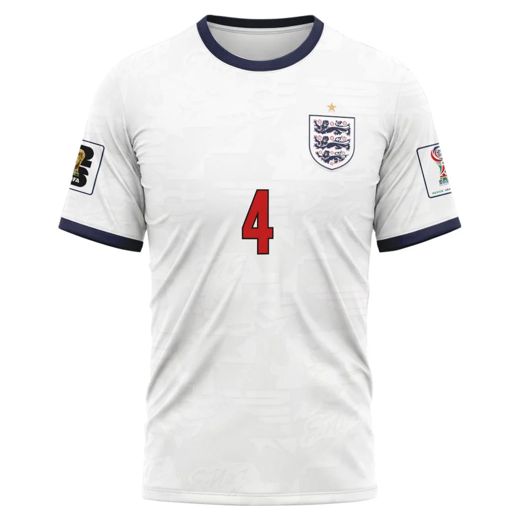Rice 4 Home AOP T-Shirt 2026 World Cup England Rice 4 Home AOP T-Shirt 2026 World Cup England