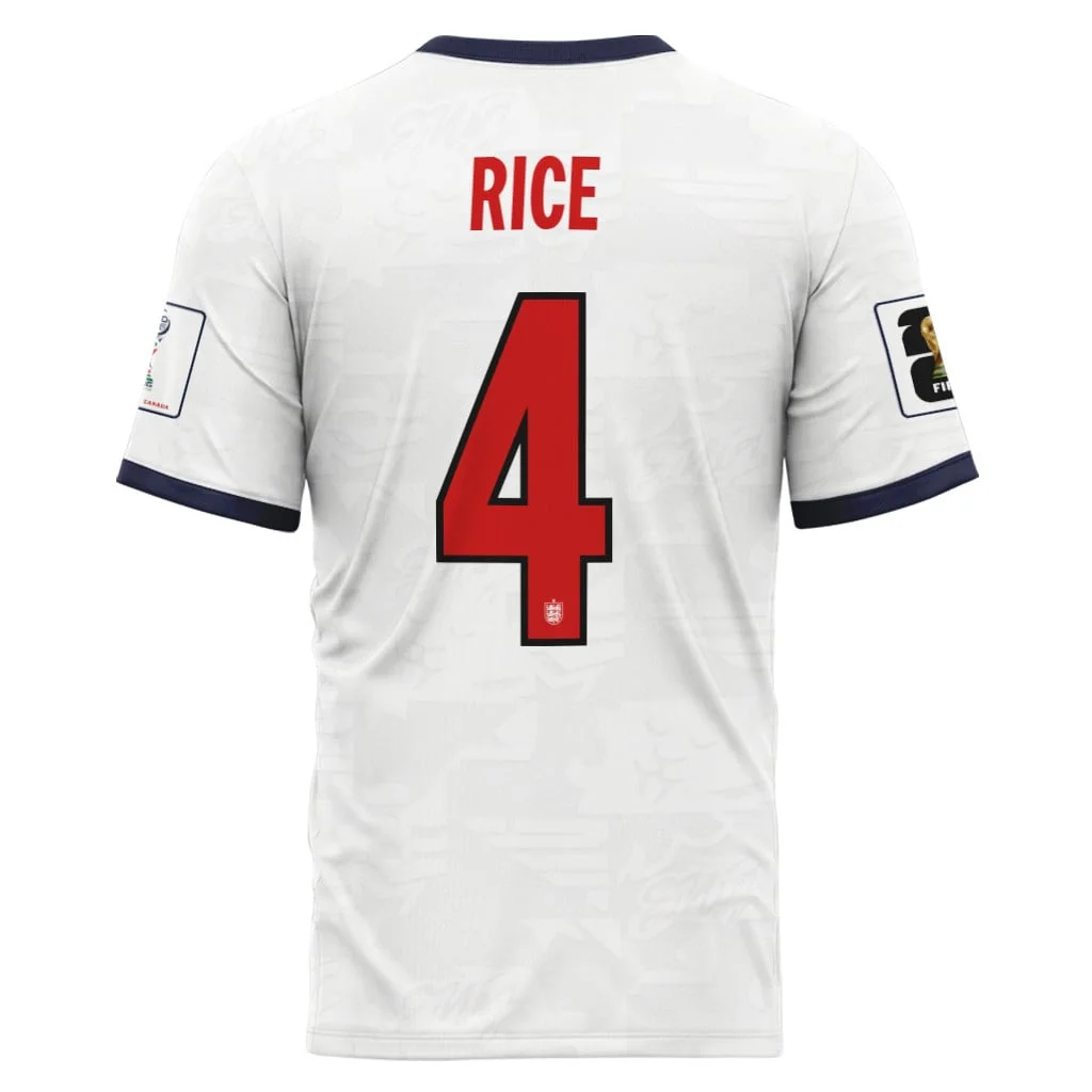 Rice 4 Home AOP T-Shirt 2026 World Cup England Rice 4 Home AOP T-Shirt 2026 World Cup England