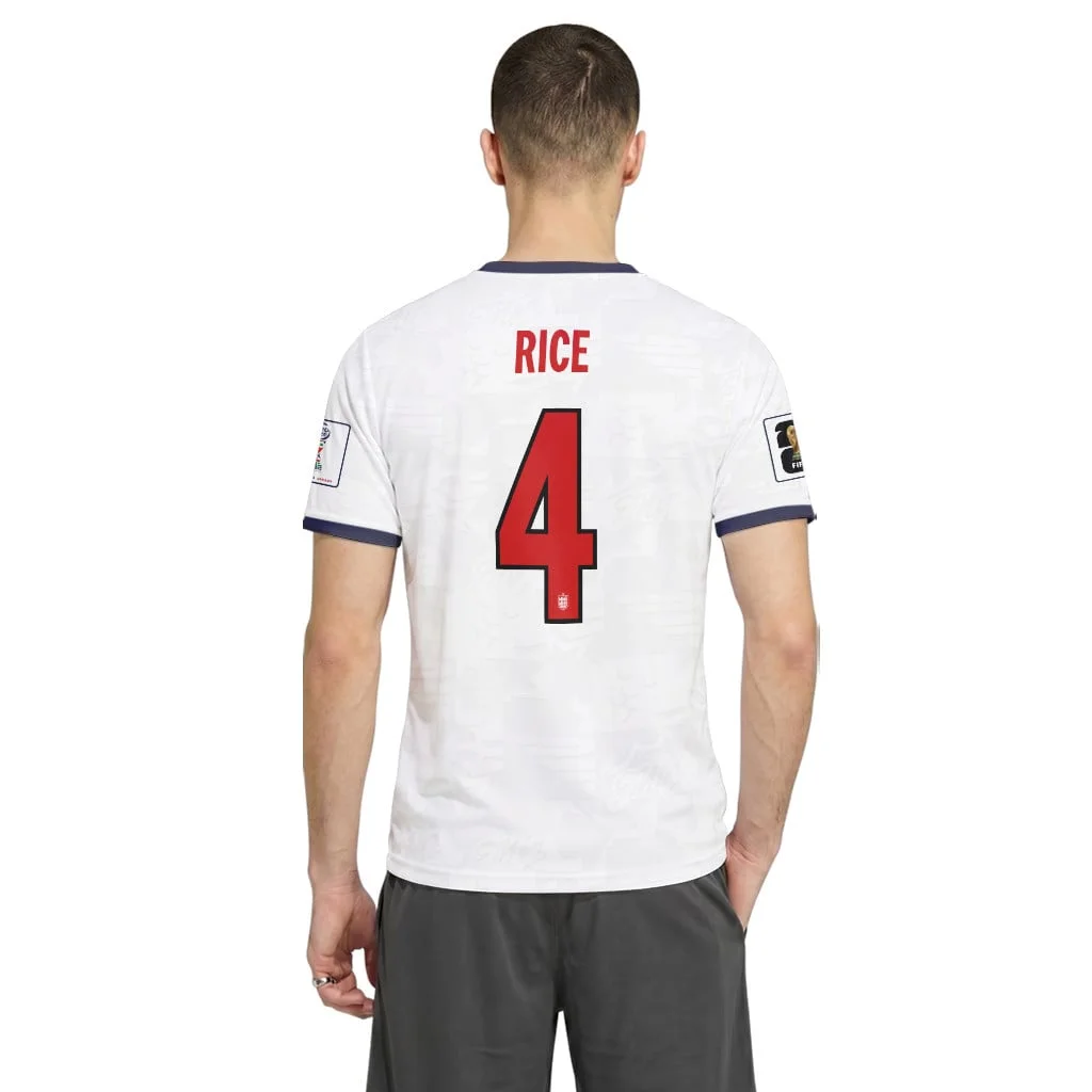Rice 4 Home AOP T-Shirt 2026 World Cup England Rice 4 Home AOP T-Shirt 2026 World Cup England
