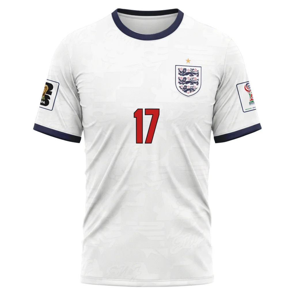 Palmer 17 Home AOP T-Shirt 2026 World Cup England Palmer 17 Home AOP T-Shirt 2026 World Cup England