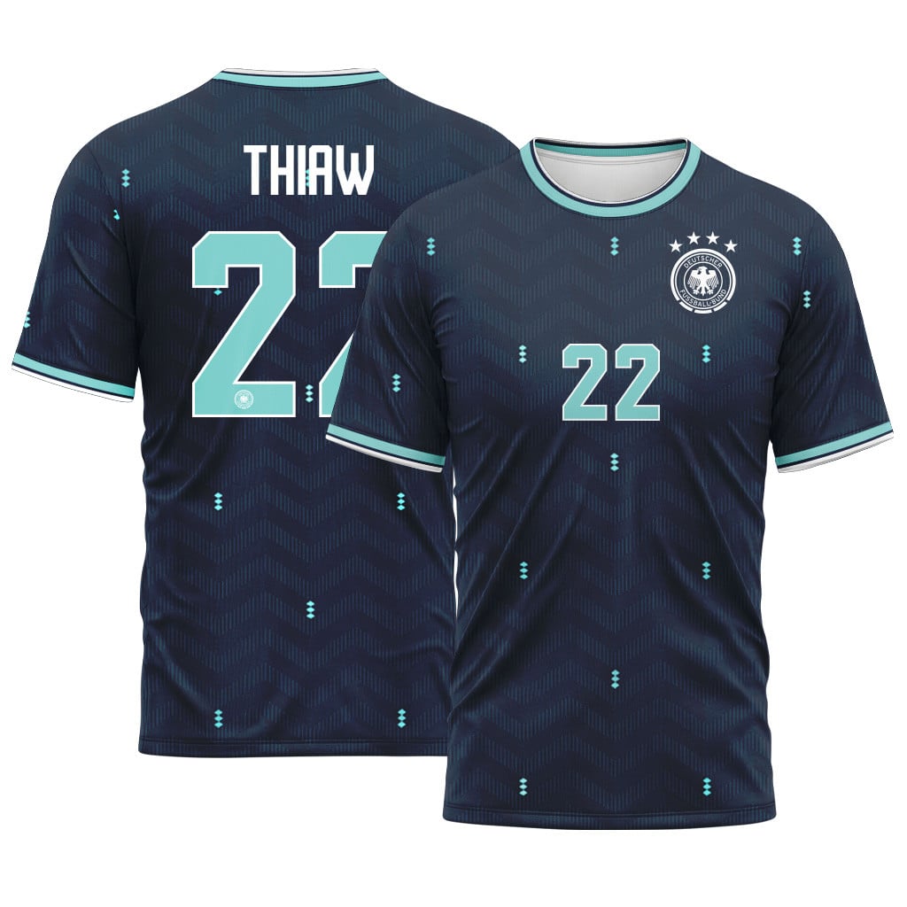 Thiaw 22 Away AOP T-Shirt 2026 World Cup Germany Away AOP T-Shirt Thiaw 22 Away AOP T-Shirt 2026 World Cup Germany Away AOP T-Shirt