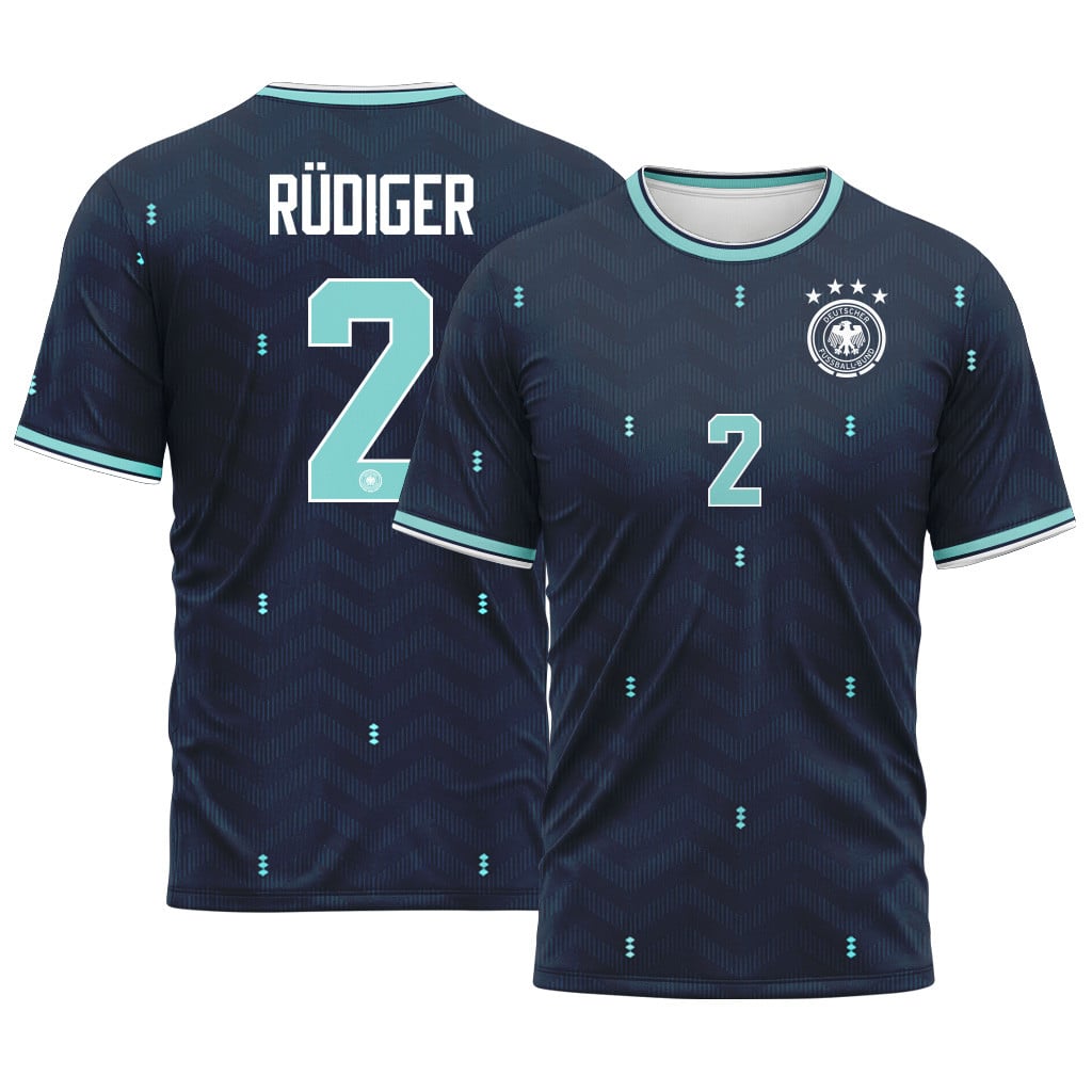 R?diger 2 Away AOP T-Shirt 2026 World Cup Germany Away AOP T-Shirt R?diger 2 Away AOP T-Shirt 2026 World Cup Germany Away AOP T-Shirt