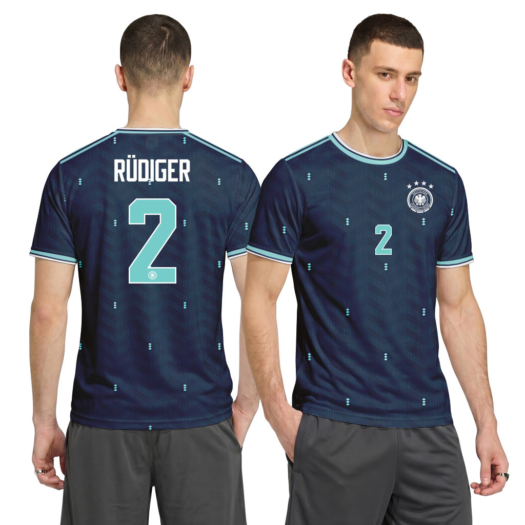 R?diger 2 Away AOP T-Shirt 2026 World Cup Germany Away AOP T-Shirt R?diger 2 Away AOP T-Shirt 2026 World Cup Germany Away AOP T-Shirt