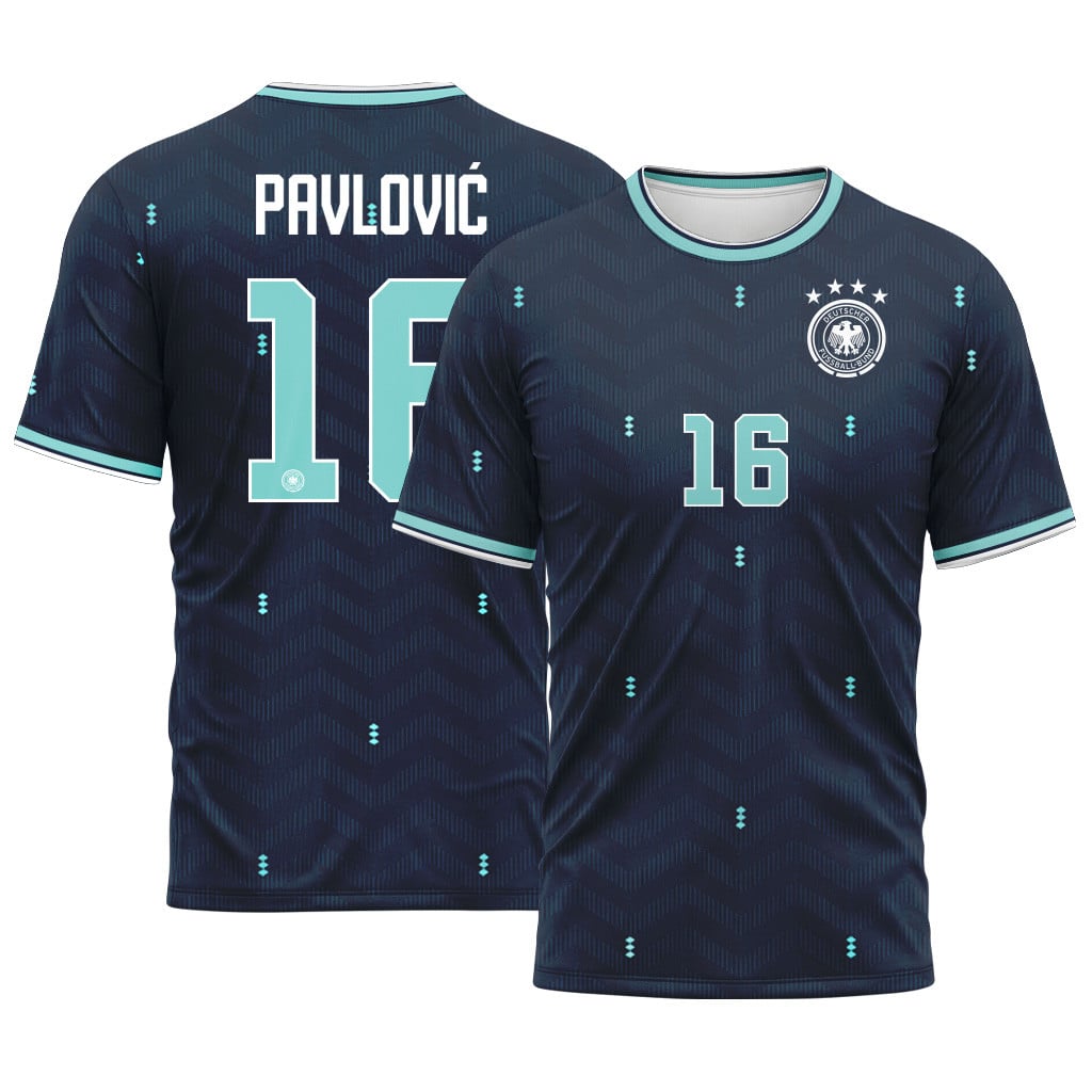 Pavlovi? 16 Away AOP T-Shirt 2026 World Cup Germany Away AOP T-Shirt Pavlovi? 16 Away AOP T-Shirt 2026 World Cup Germany Away AOP T-Shirt