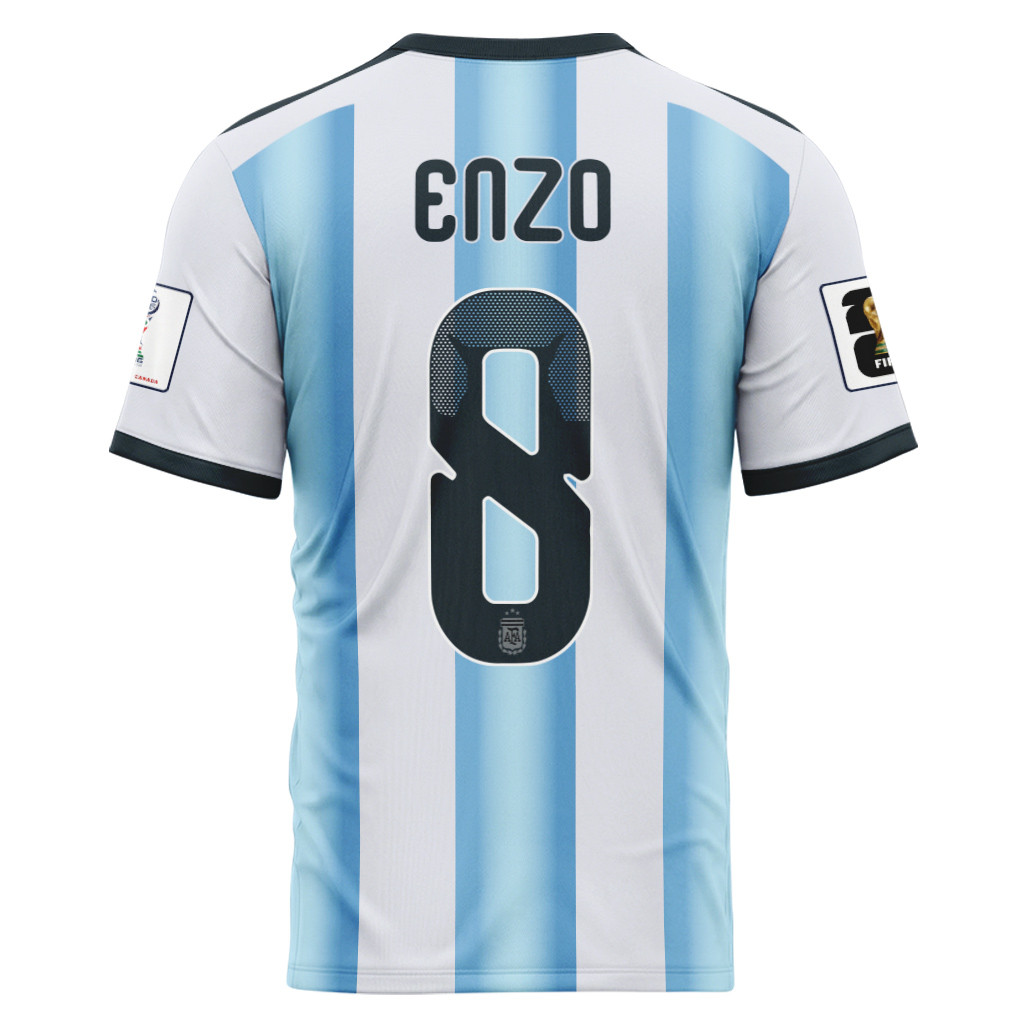 Enzo 8 AOP T-Shirt 2026 World Cup Argentina Home Enzo 8 AOP T-Shirt 2026 World Cup Argentina Home