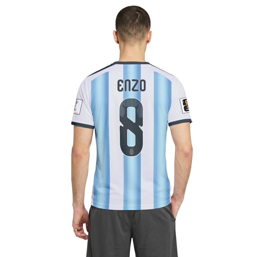 Enzo 8 AOP T-Shirt 2026 World Cup Argentina Home Enzo 8 AOP T-Shirt 2026 World Cup Argentina Home