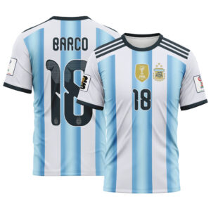 Barco 18  AOP T-Shirt 2026 World Cup Argentina Home