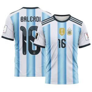 Balerdi 16  AOP T-Shirt 2026 World Cup Argentina Home