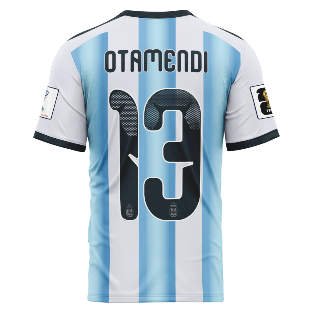 Otamendi 13 AOP T-Shirt 2026 World Cup Argentina Home Otamendi 13 AOP T-Shirt 2026 World Cup Argentina Home