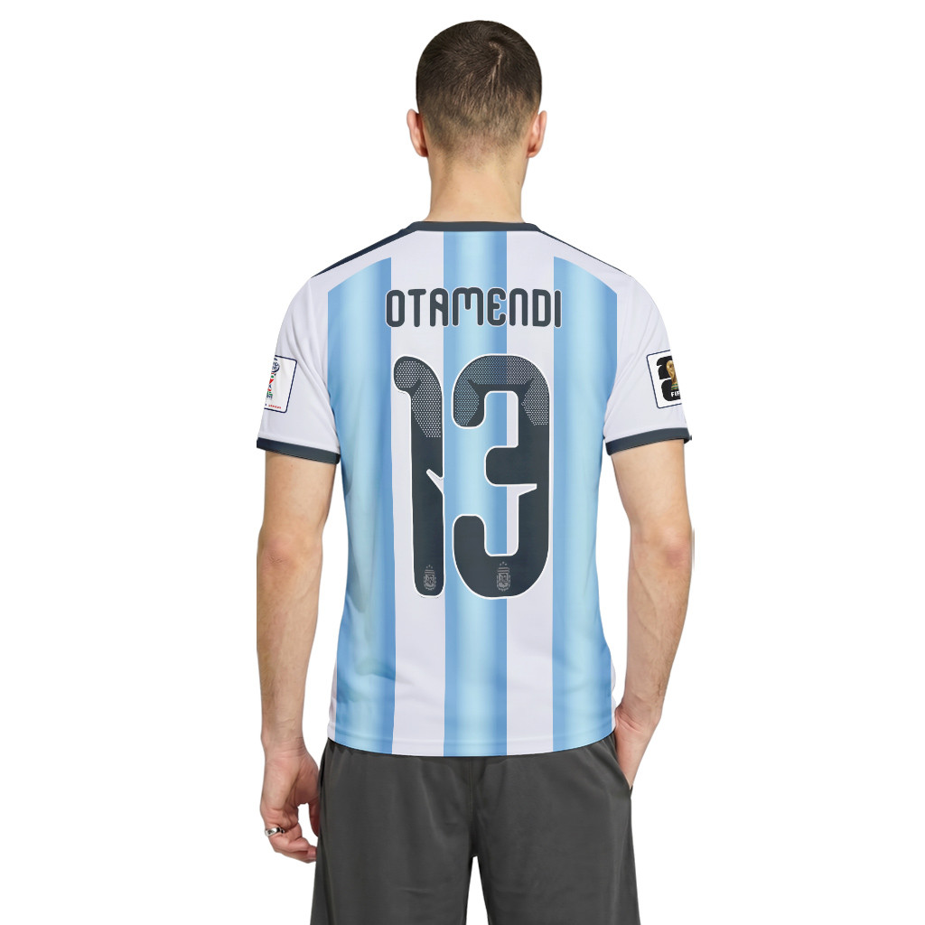 Otamendi 13 AOP T-Shirt 2026 World Cup Argentina Home Otamendi 13 AOP T-Shirt 2026 World Cup Argentina Home