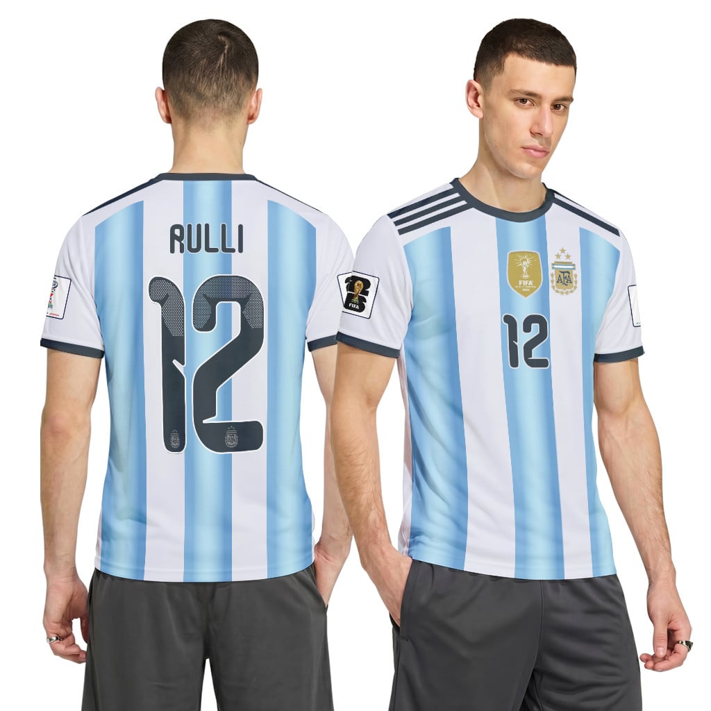 Rulli 12 AOP T-Shirt 2026 World Cup Argentina Home Rulli 12 AOP T-Shirt 2026 World Cup Argentina Home