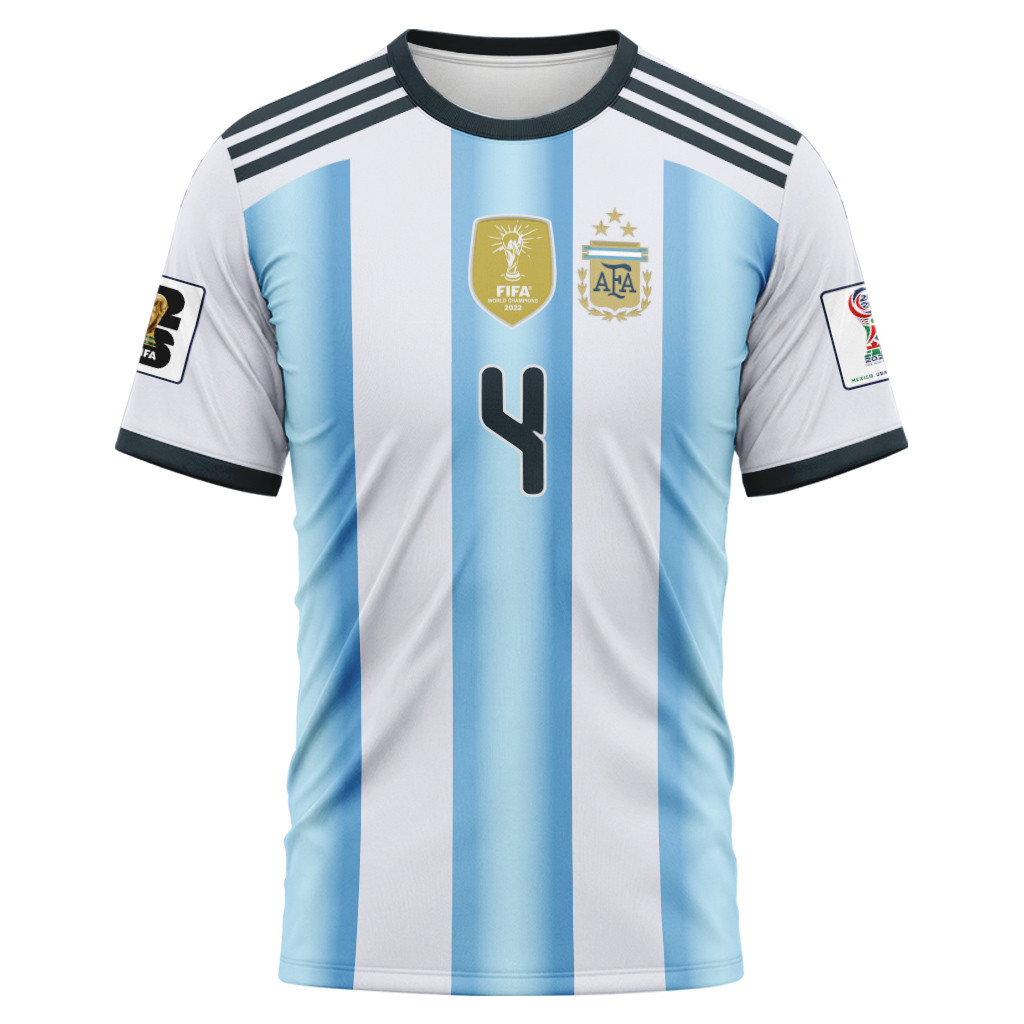 Montiel 4 AOP T-Shirt 2026 World Cup Argentina Home Montiel 4 AOP T-Shirt 2026 World Cup Argentina Home