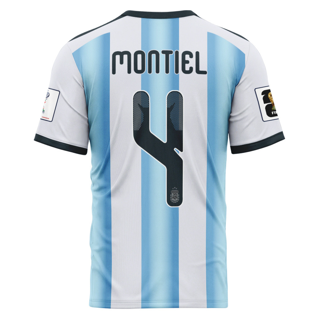 Montiel 4 AOP T-Shirt 2026 World Cup Argentina Home Montiel 4 AOP T-Shirt 2026 World Cup Argentina Home