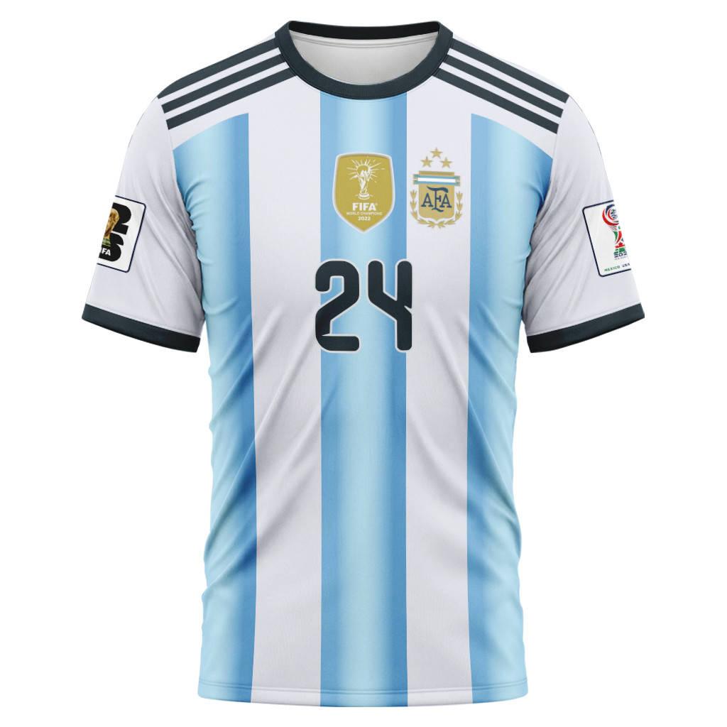 Lo Celso 24 AOP T-Shirt 2026 World Cup Argentina Home Lo Celso 24 AOP T-Shirt 2026 World Cup Argentina Home