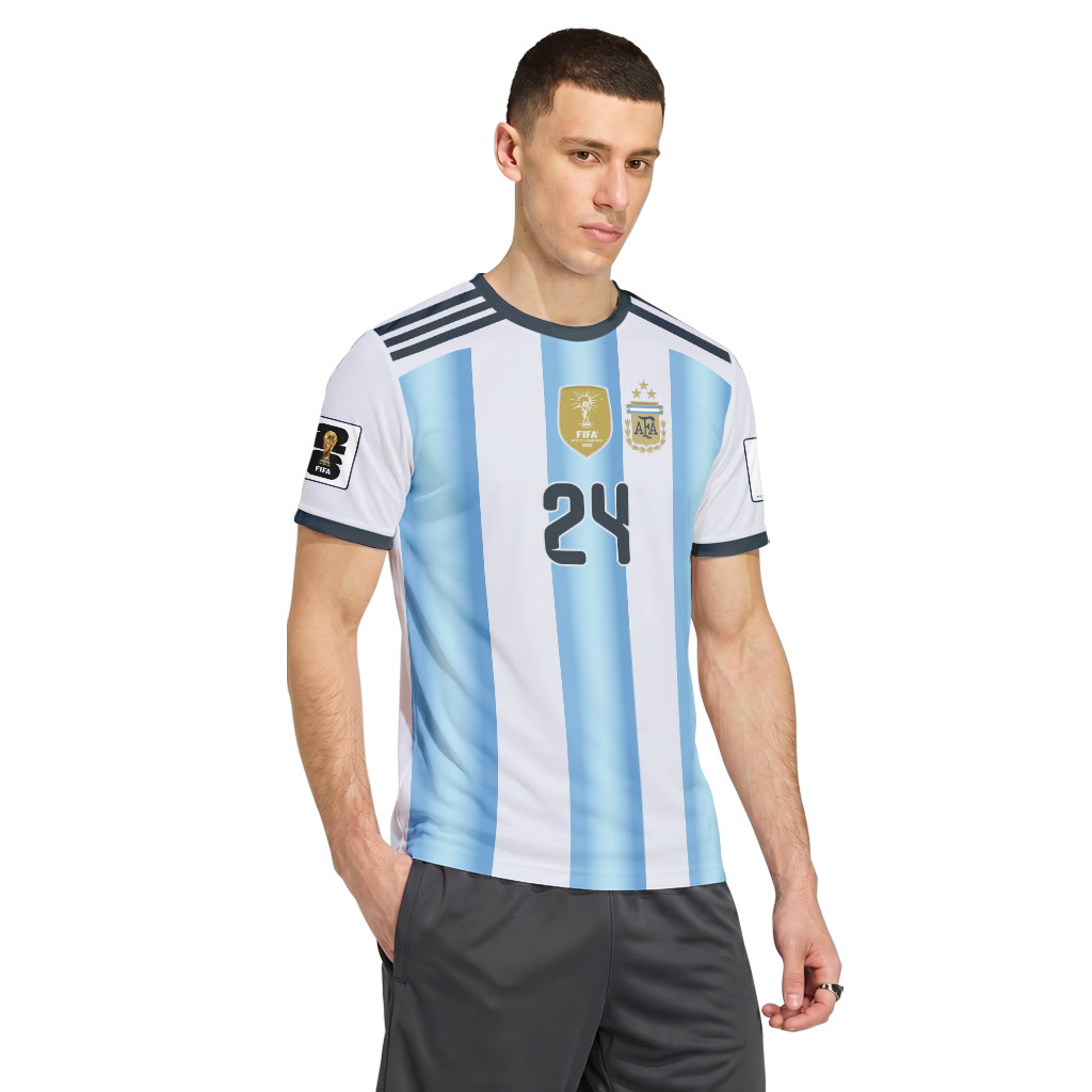 Lo Celso 24 AOP T-Shirt 2026 World Cup Argentina Home Lo Celso 24 AOP T-Shirt 2026 World Cup Argentina Home