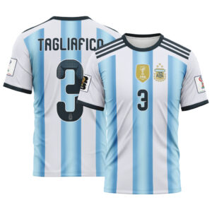 Tagliafico 3  AOP T-Shirt 2026 World Cup Argentina Home