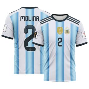 Molina 2  AOP T-Shirt 2026 World Cup Argentina Home