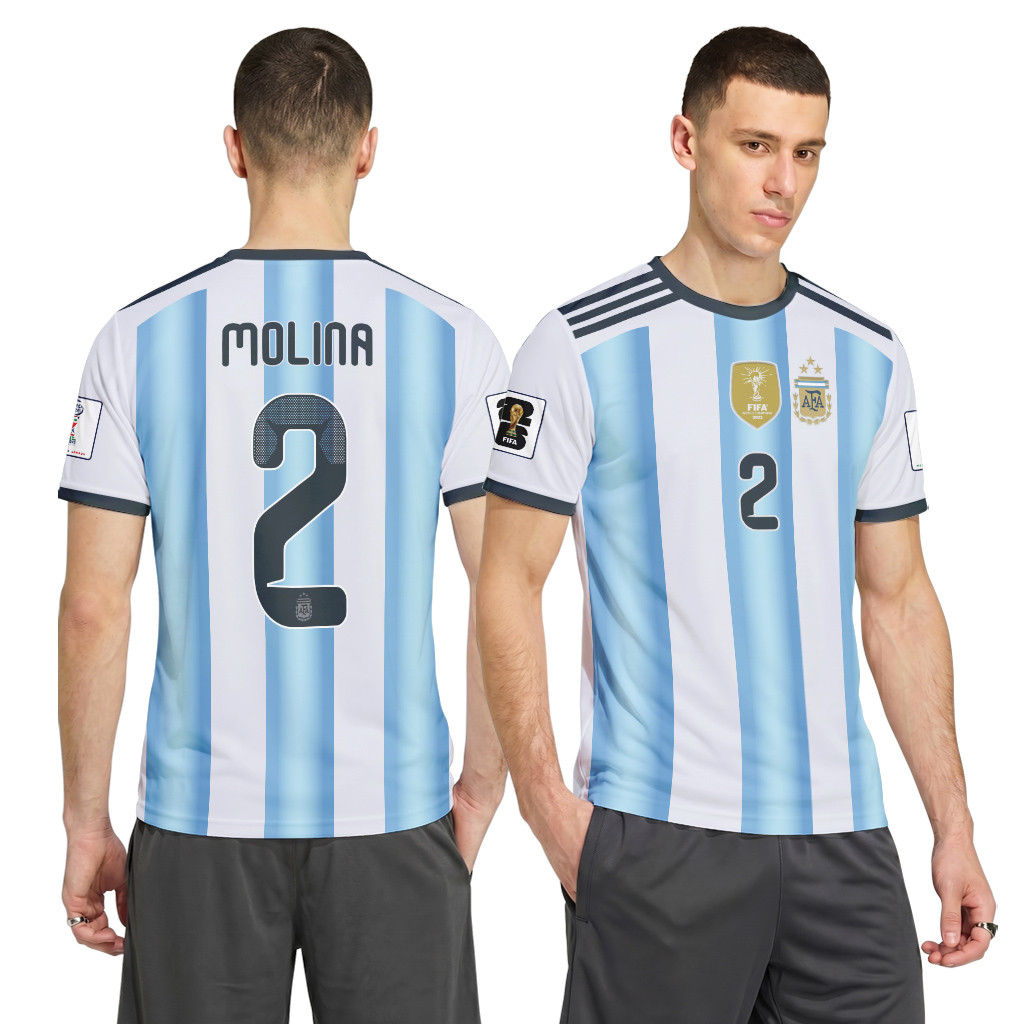 Molina 2 AOP T-Shirt 2026 World Cup Argentina Home Molina 2 AOP T-Shirt 2026 World Cup Argentina Home