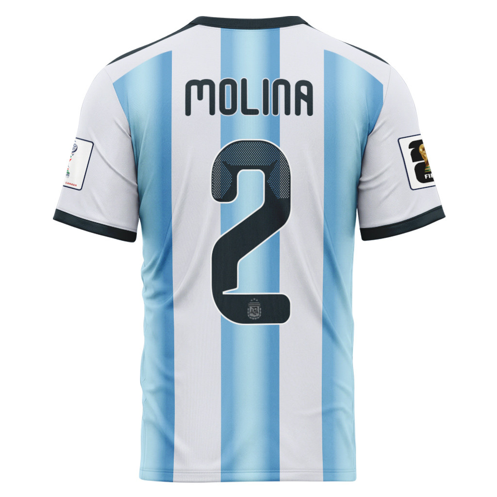 Molina 2 AOP T-Shirt 2026 World Cup Argentina Home Molina 2 AOP T-Shirt 2026 World Cup Argentina Home