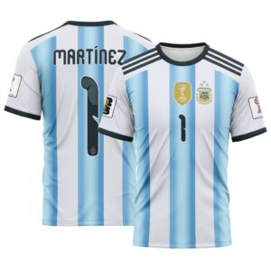 Martinez 1  AOP T-Shirt 2026 World Cup Argentina Home