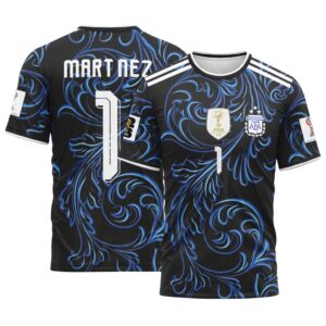 Martinez 1 2026 World Cup Argentina Away AOP T-Shirt