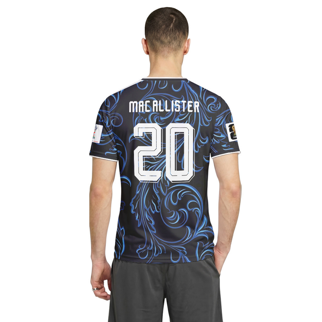 Mac Allister 20 2026 World Cup Argentina Away AOP T-Shirt Mac Allister 20 2026 World Cup Argentina Away AOP T-Shirt