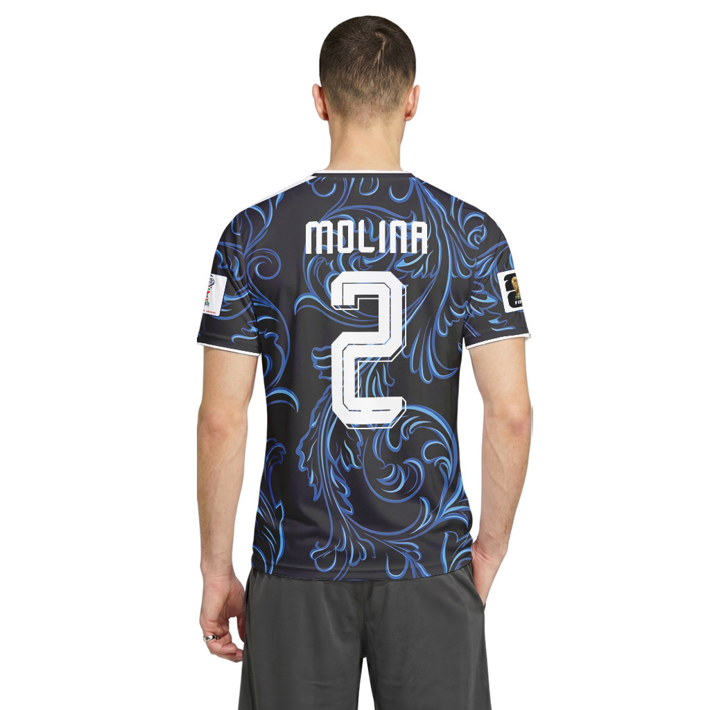 Molina 2 2026 World Cup Argentina Away AOP T-Shirt Molina 2 2026 World Cup Argentina Away AOP T-Shirt