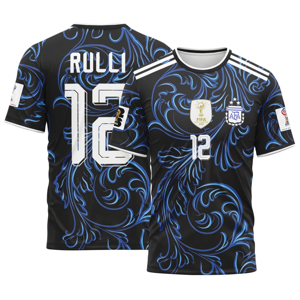Rulli 12 2026 World Cup Argentina Away AOP T-Shirt Rulli 12 2026 World Cup Argentina Away AOP T-Shirt