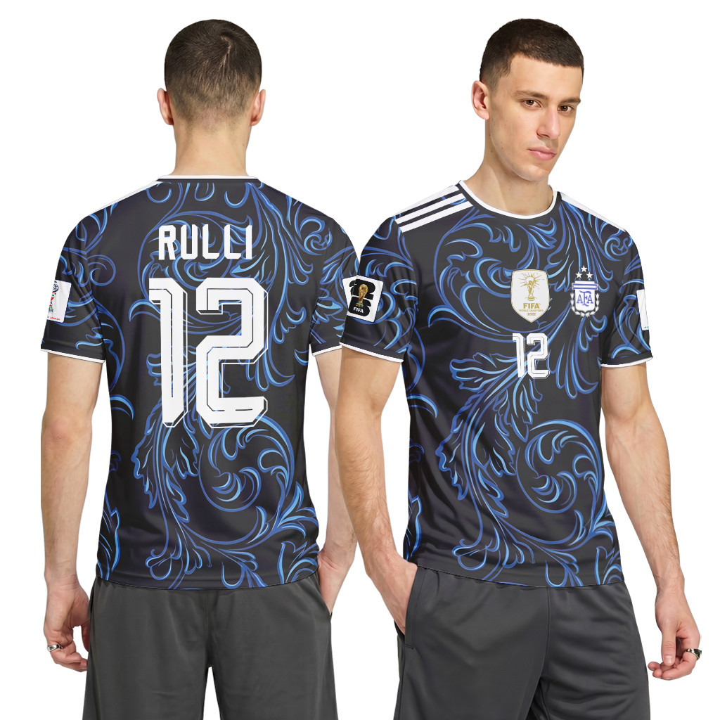 Rulli 12 2026 World Cup Argentina Away AOP T-Shirt Rulli 12 2026 World Cup Argentina Away AOP T-Shirt