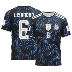 Lisandro 6 2026 World Cup Argentina Away AOP T-Shirt