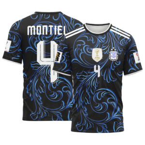 Montiel 4 2026 World Cup Argentina Away AOP T-Shirt