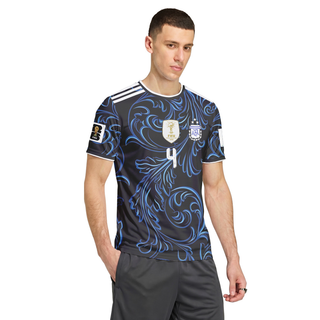 Montiel 4 2026 World Cup Argentina Away AOP T-Shirt Montiel 4 2026 World Cup Argentina Away AOP T-Shirt