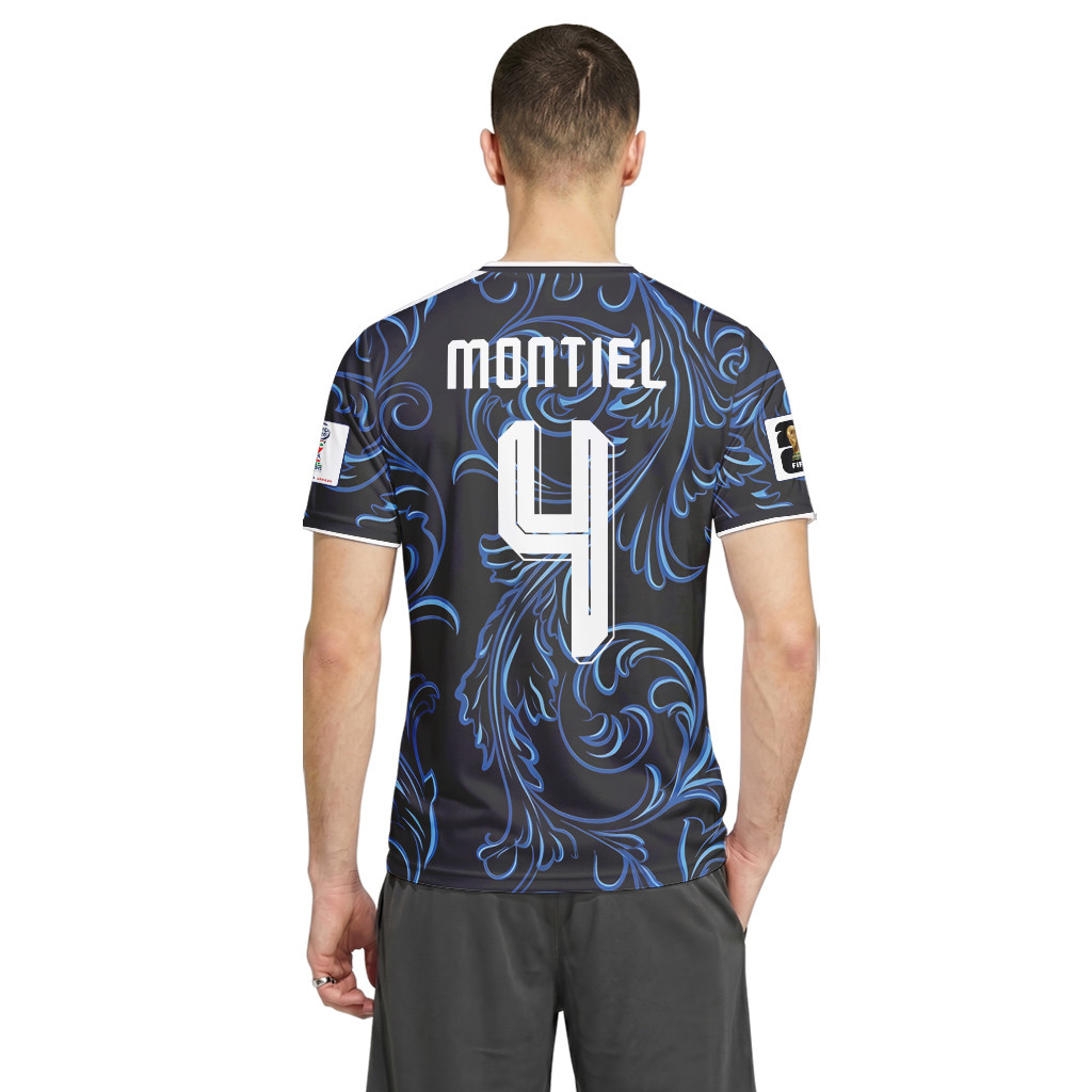 Montiel 4 2026 World Cup Argentina Away AOP T-Shirt Montiel 4 2026 World Cup Argentina Away AOP T-Shirt