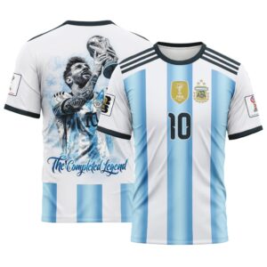 Lionel Messi 10 Argentina World Cup Tribute AOP T-Shirt