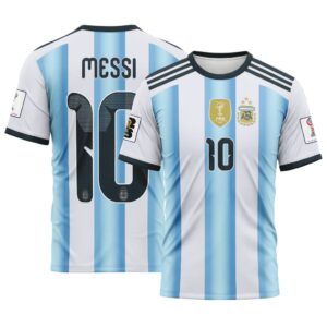 Messi 10 2026 World Cup Argentina Home AOP T-Shirt