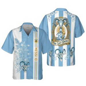 Lionel Messi Argentina Fan 3D Hawaiian Shirt