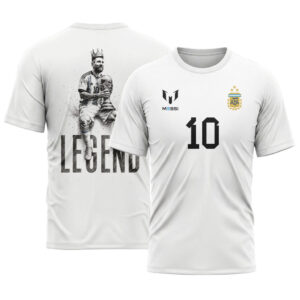 Lionel Messi AOP T-Shirt Argentina White Artwork