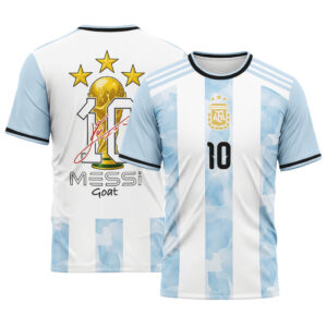 Lionel Messi 10 AOP T-Shirt Argentina GOAT Champion