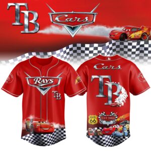 Tampa Bay Rays Cars 20th Anniversary Inspired Limited Edition Baseball Jersey