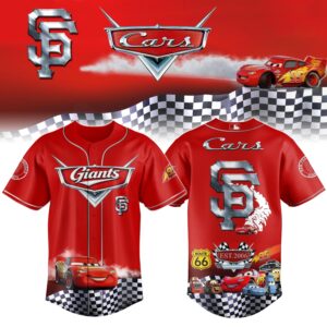 San Francisco Giants Cars 20th Anniversary Inspired Limited Edition Baseball Jersey