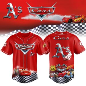 Oakland Athletics Cars 20th Anniversary Inspired Limited Edition Baseball Jersey