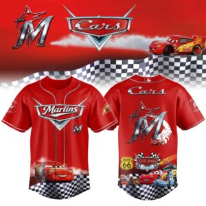 Miami Marlins Cars 20th Anniversary Inspired Limited Edition Baseball Jersey