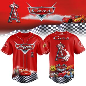 Los Angeles Angels Cars 20th Anniversary Inspired Limited Edition Baseball Jersey