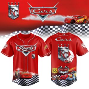 Kansas City Royals Cars 20th Anniversary Inspired Limited Edition Baseball Jersey