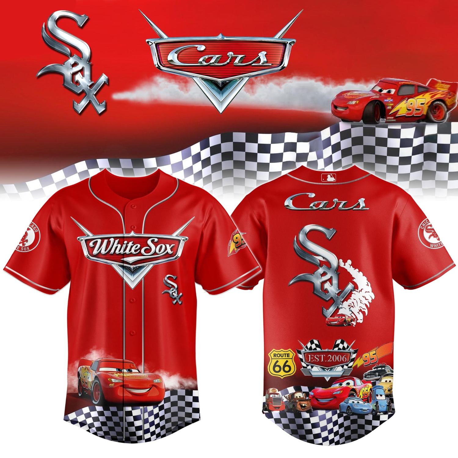 Chicago White Sox Cars 20th Anniversary Inspired Limited Edition Baseball Jersey Chicago White Sox Cars 20th Anniversary Inspired Limited Edition Baseball Jersey