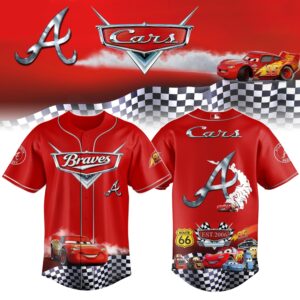 Atlanta Braves Cars 20th Anniversary Inspired Limited Edition Baseball Jersey